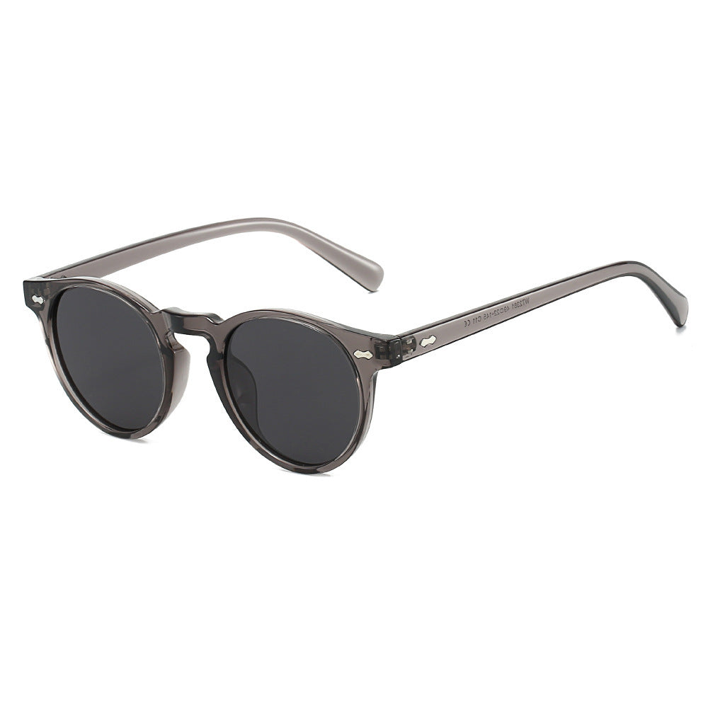 Ladies Vintage Sunglasses with Round Lenses and Transparent Frame Stornfield