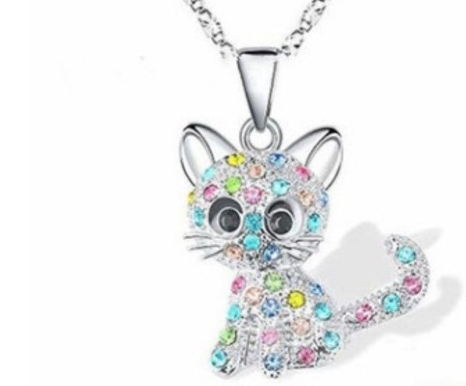 Playful Cat-Themed Jewelry Pendant Necklace Stornfield