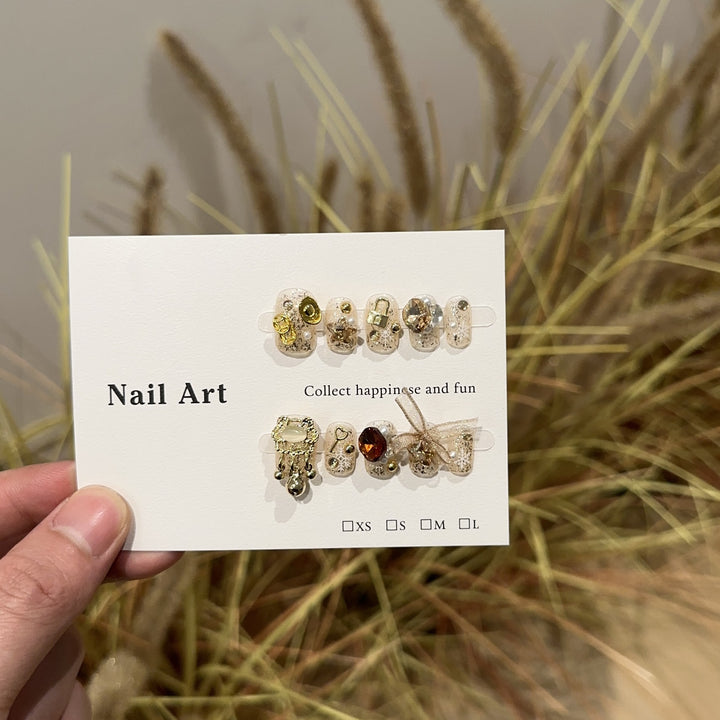 Artistic Gemstone Nail Art Set
