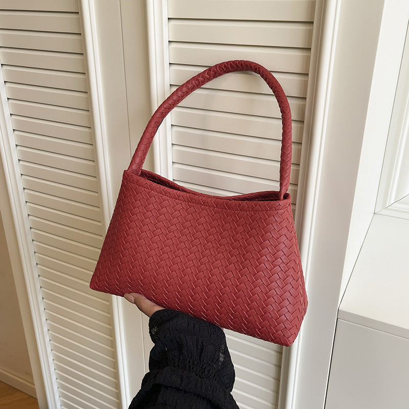 Modern Woven Shoulder Bag Set