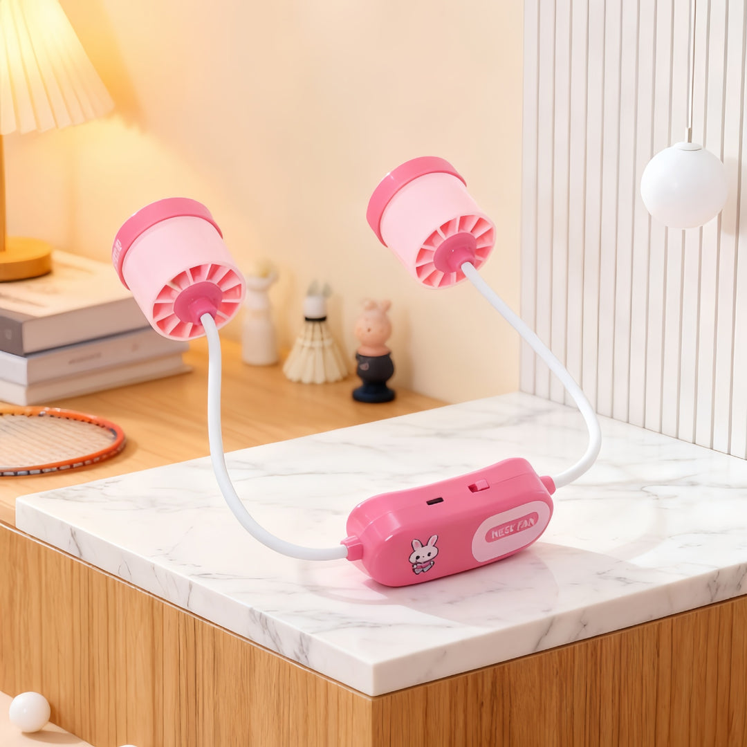 Women Portable Neck Fan with Flexible Design and Powerful Air Circulation Stornfield