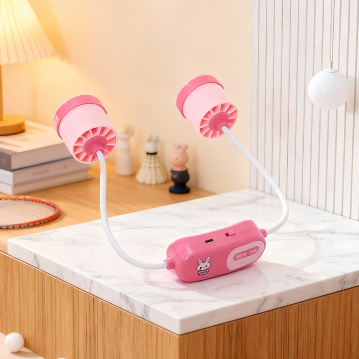 Women Portable Neck Fan with Flexible Design and Powerful Air Circulation Stornfield