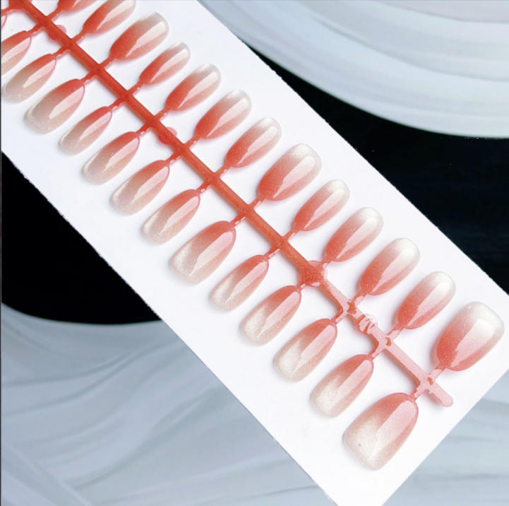 Acrylic nail set with elegant decorations Stornfield