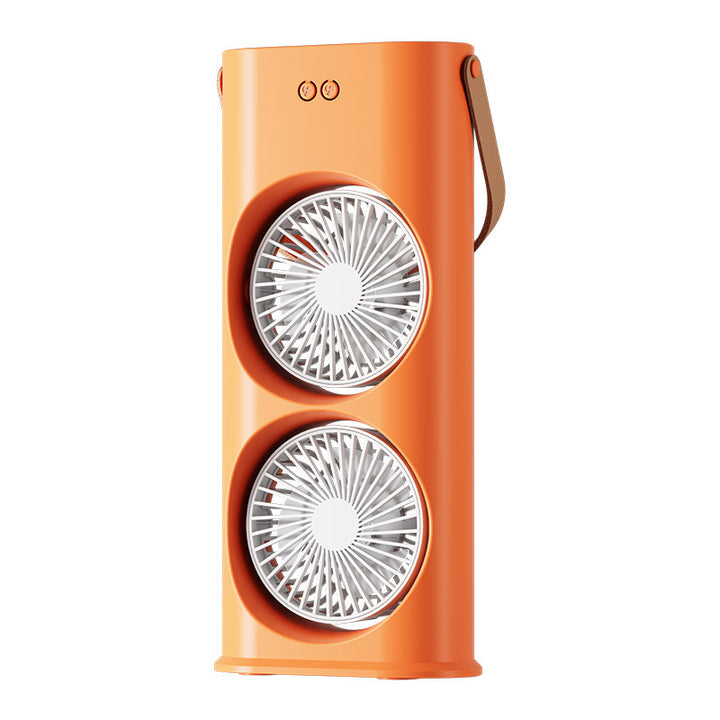 Unisex Dual-Head Portable Cooling Fan Stornfield