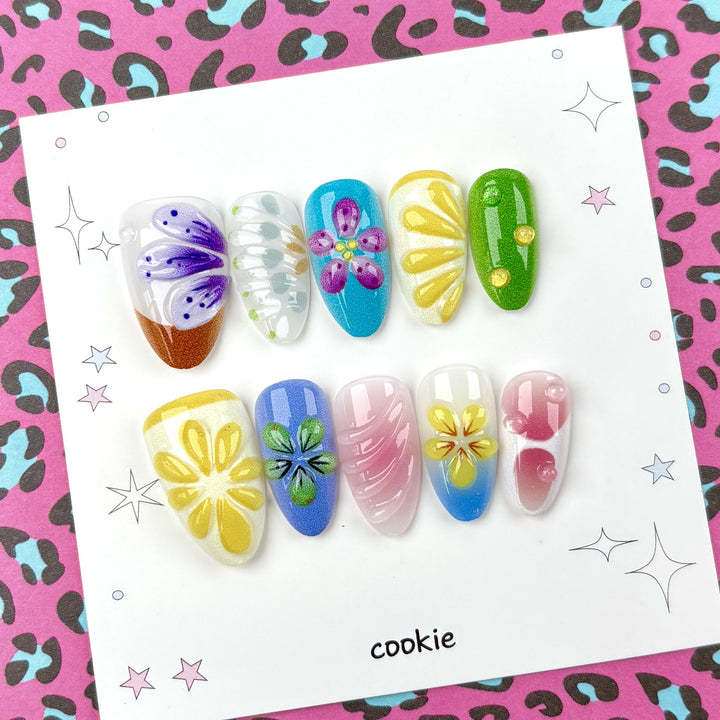 Artisan-Designed Press-On Nail Set