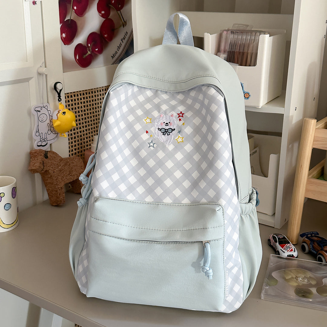 Cute Decorative Checked Pattern Backpack Stornfield
