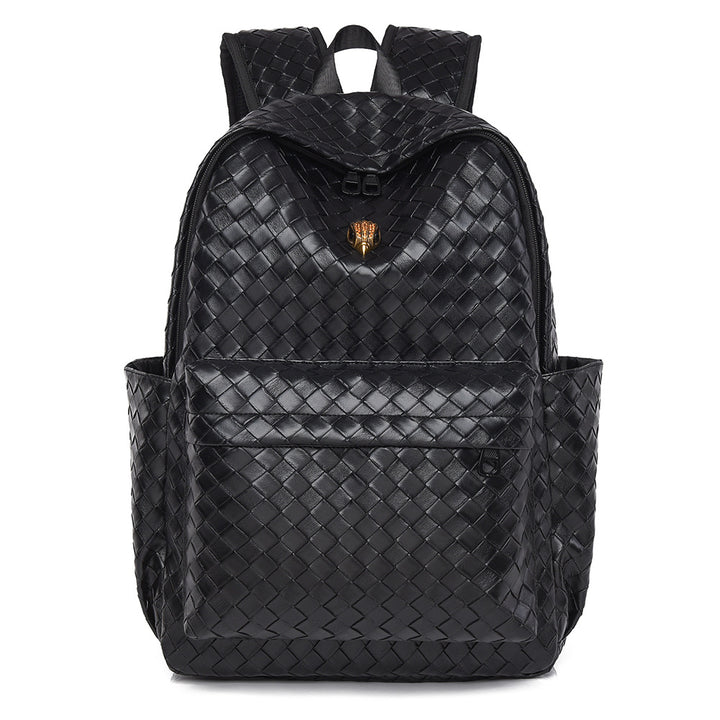 Woven Leather Casual Backpack Stornfield
