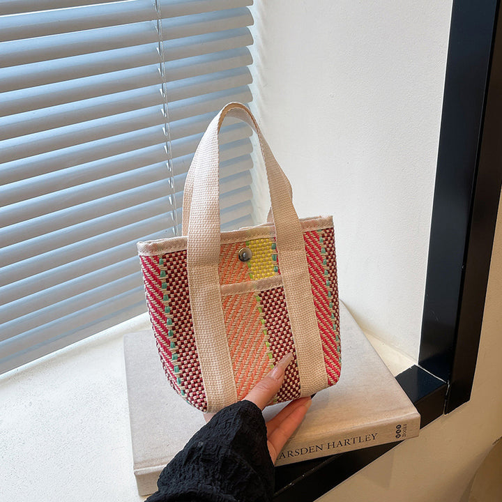 WoColorful Woven Beach Tote Bag Stornfield