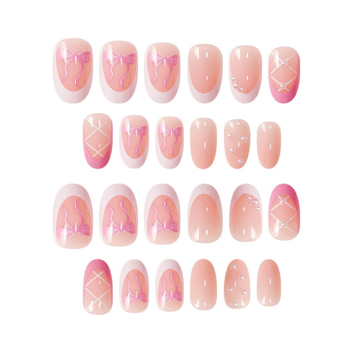 Elegant Decorative Press-On Nail Set Stornfield