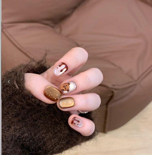 Artistic Heart Pattern Nail Art Extensions Stornfield