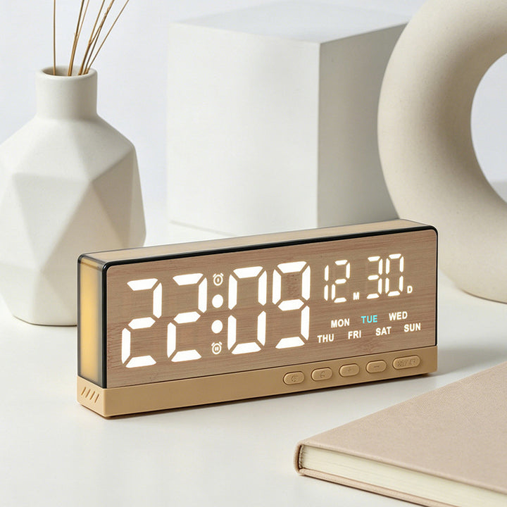 Digital radio alarm clock with large LED display and multifunctional settings Stornfield