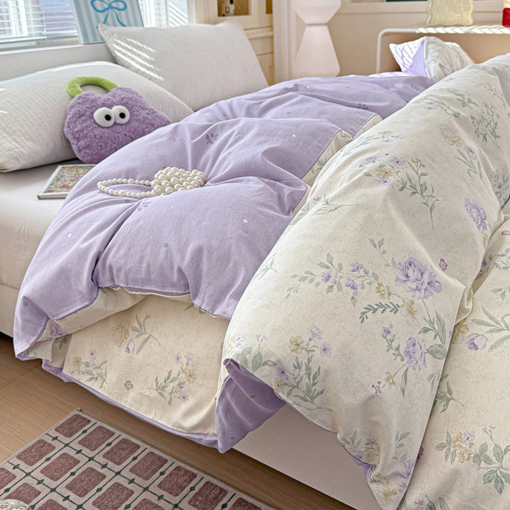 Children's Playful Floral Duvet Cover Set