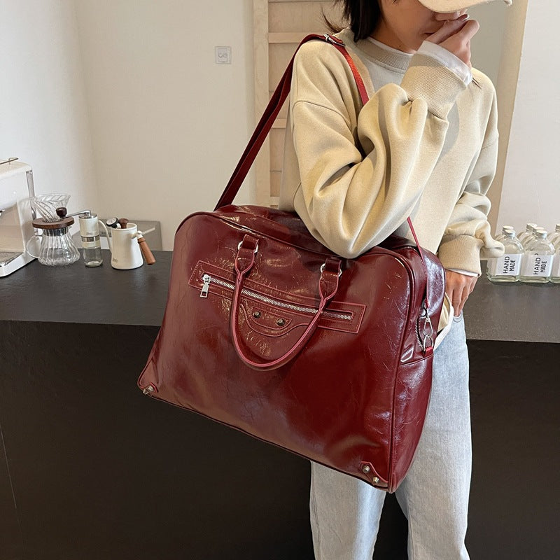 Luxurious Vintage-Inspired Leather Duffel Bag Stornfield