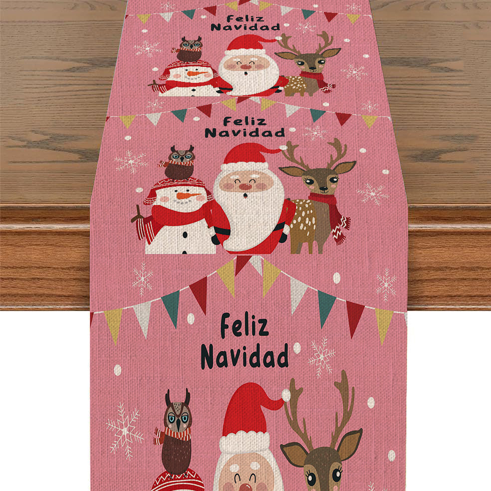 Festive Holiday-Themed Table Runner