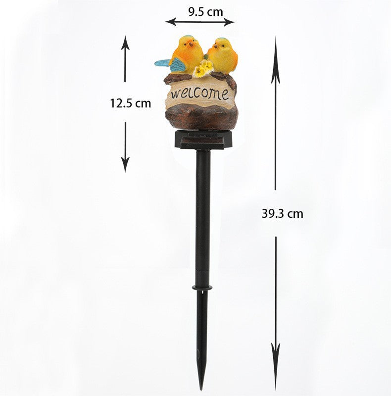 Realistic Solar Bird Garden Stake With Motion Sensor And Weatherproof Design Stornfield