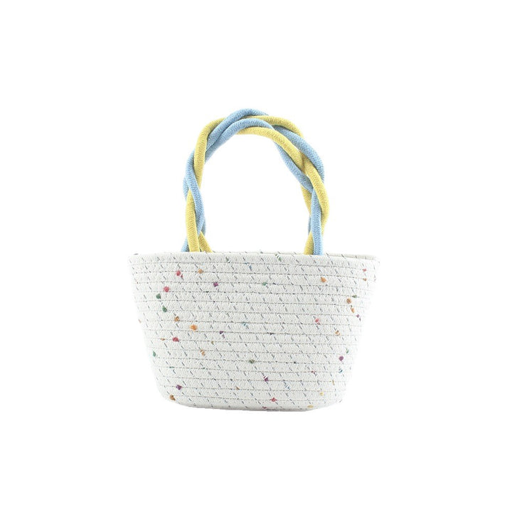 Fashionable straw bag with colorful accents Stornfield
