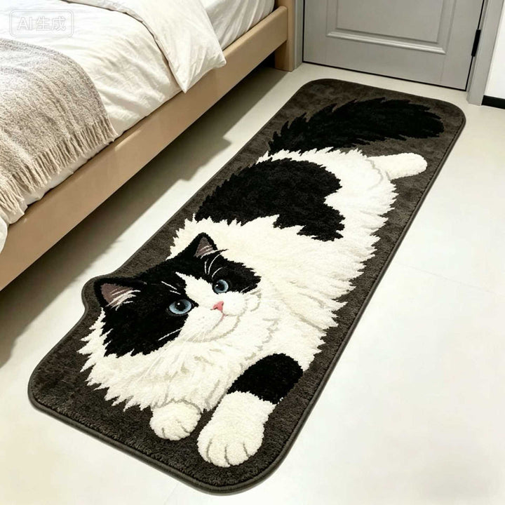 Cat-Themed Plush Area Rug