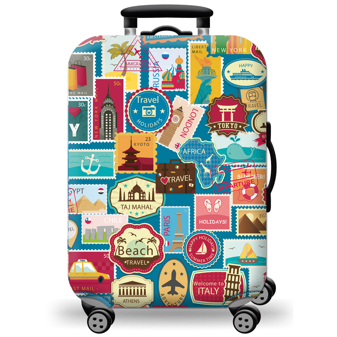 Unisex hard-shell suitcase with modern geometric design Stornfield