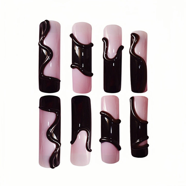 Artistic Melting Effect Press-On Nail Extensions Stornfield