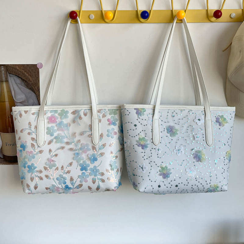 WoFloral Embellished Tote Bag Stornfield