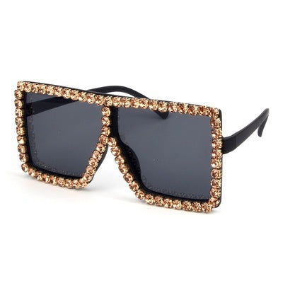 Women's oversized sunglasses with sparkly crystal frame Stornfield