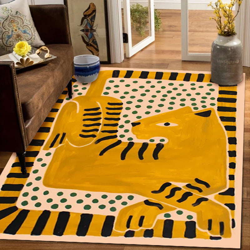 Artistic Tiger-Inspired Area Rug
