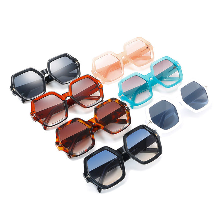 Stylish Oversized Hexagonal Sunglasses Stornfield
