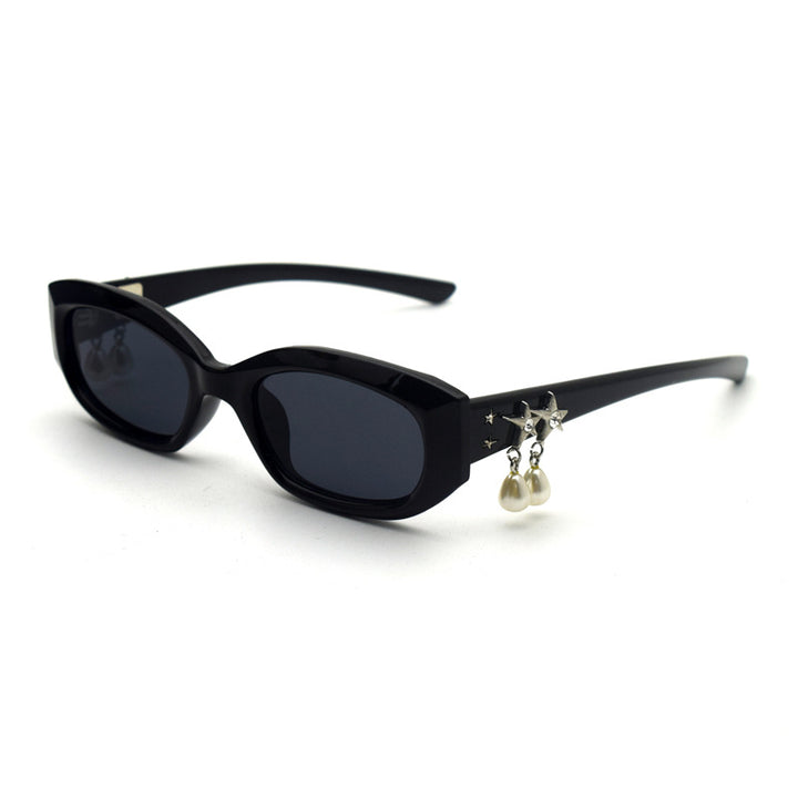 Trendy Cat-Eye Sunglasses with Adorable Teddy Bear Accent Stornfield
