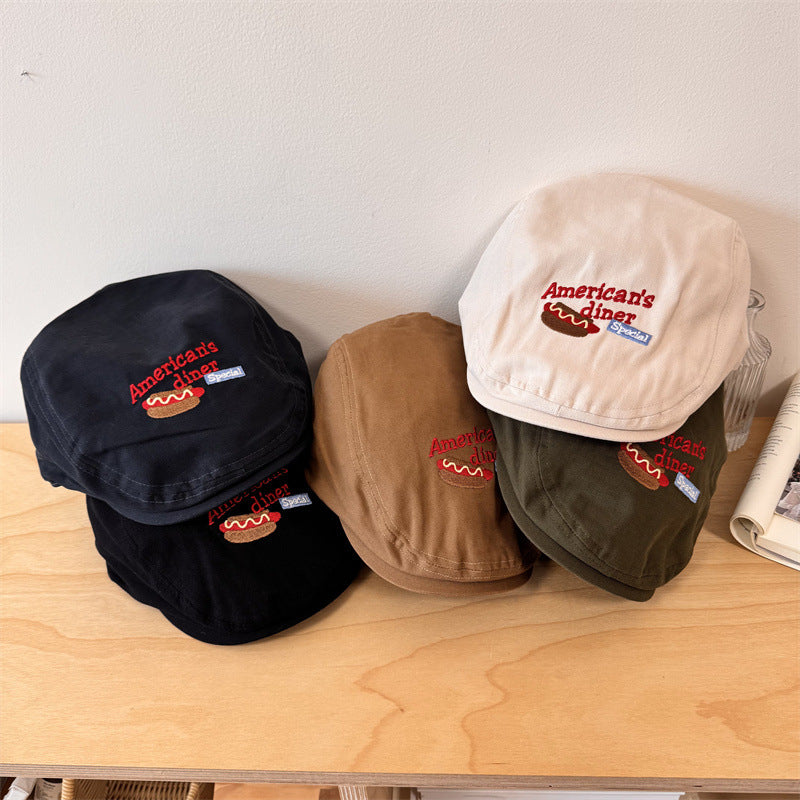 Men's Embroidered Casual Newsboy Cap Stornfield