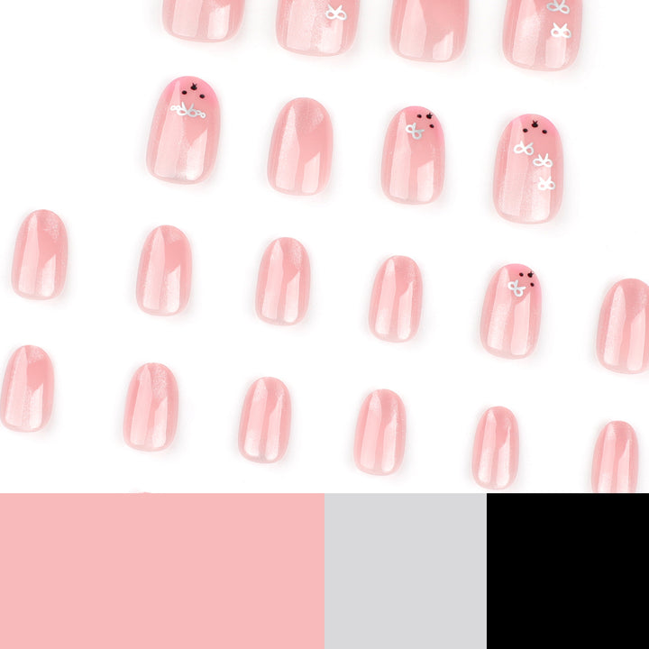 Artificial nail art with playful bunny design Stornfield