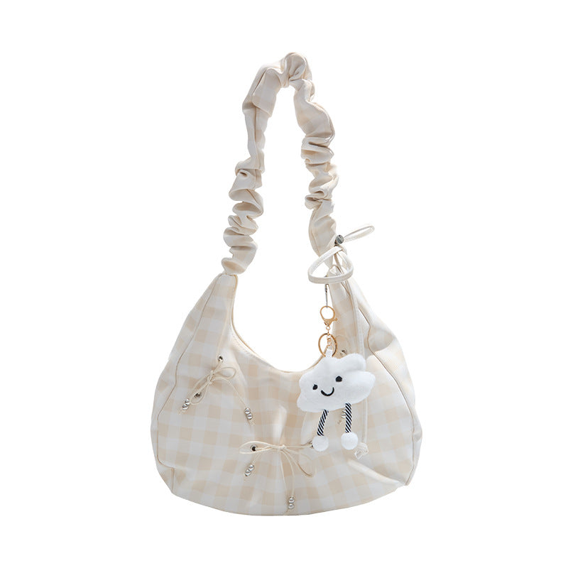Modern Scrunch Handle Shoulder Bag
