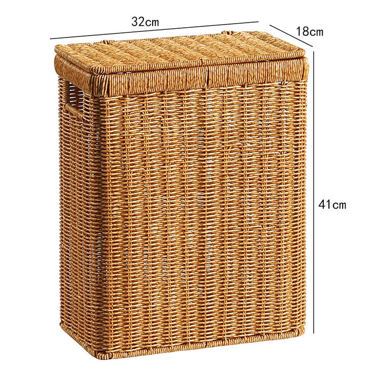 Handcrafted Rectangular Wicker Storage Box Stornfield