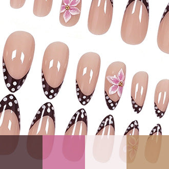 Floral Accented Stiletto Nail Art Stornfield