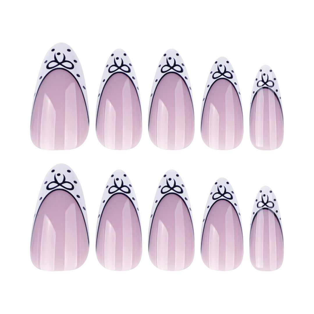 Artistic Stiletto Nails with Elegant Floral Design Stornfield