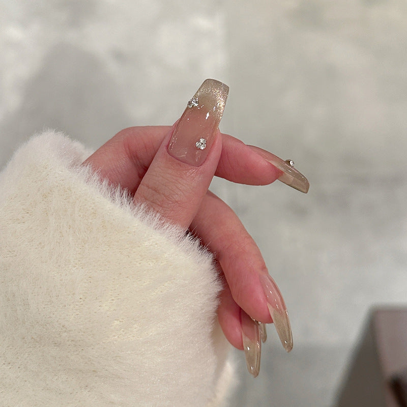 Luxurious Rhinestone-Embellished Press-On Nails