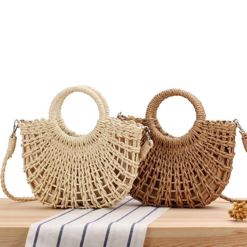Handbag Made of Handcrafted Macrame with Round Handle Stornfield