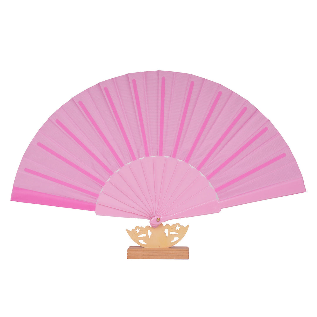 Ladies decorative fan with elegant wooden handle Stornfield