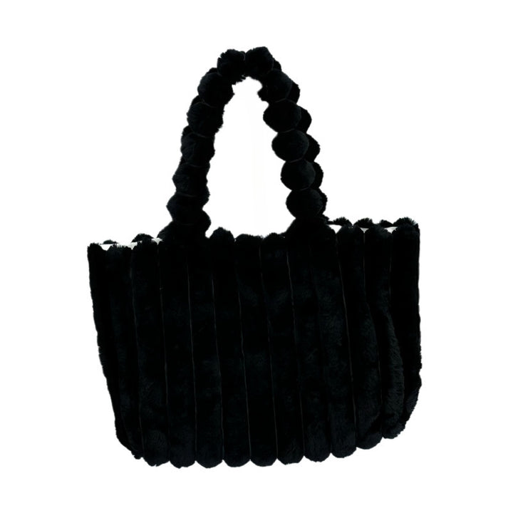 Plush Faux Fur Tote Bag