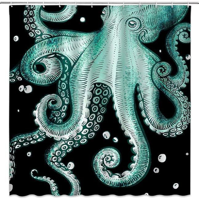 Ocean-Themed Art Shower Curtain Stornfield