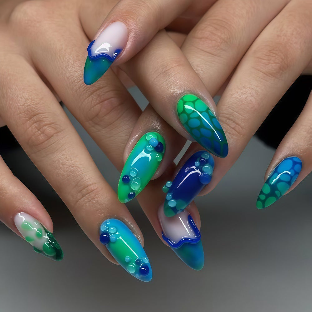 Mermaid Style Artificial Nails Stornfield