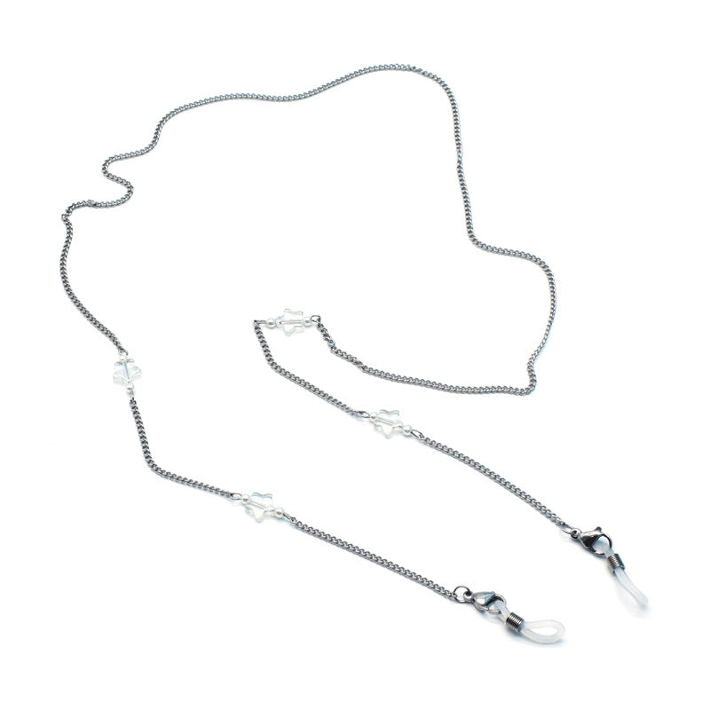 Stylish Eyewear Retainer Chain with Decorative Accents Stornfield