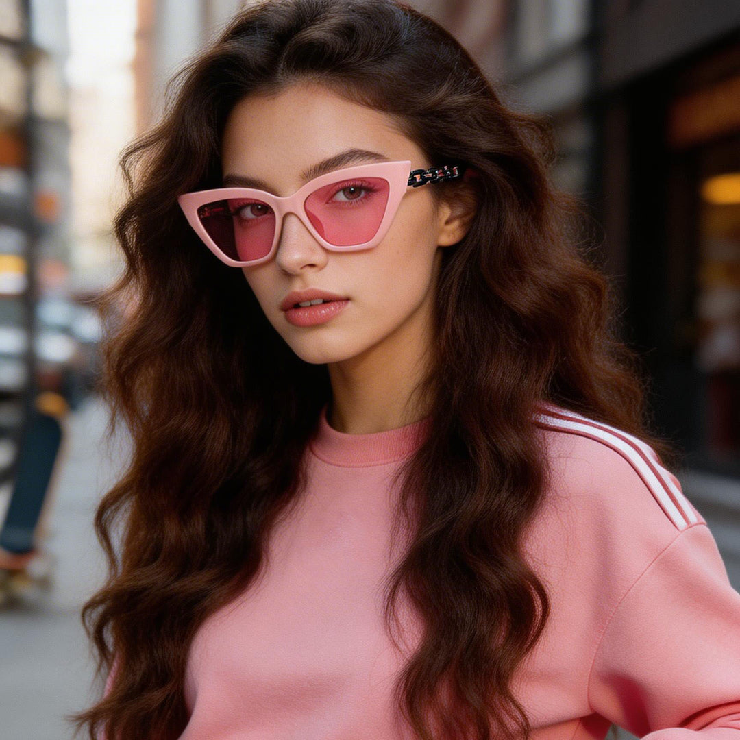 Women's Cat-Eye Sunglasses with Luxurious Chain Frame Stornfield