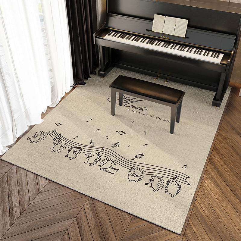 Music-Themed Area Rug