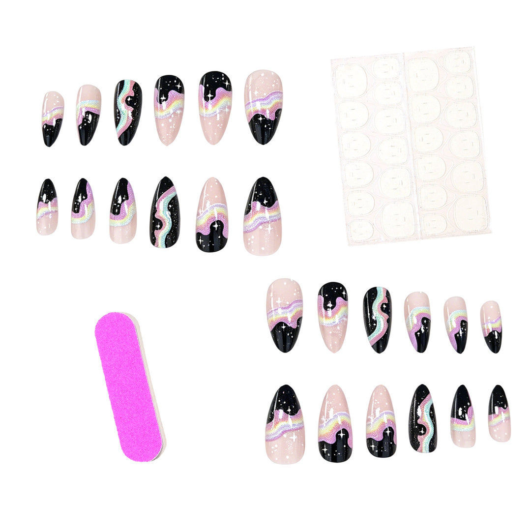 Cosmic Gradient Nail Art Enhancements Stornfield