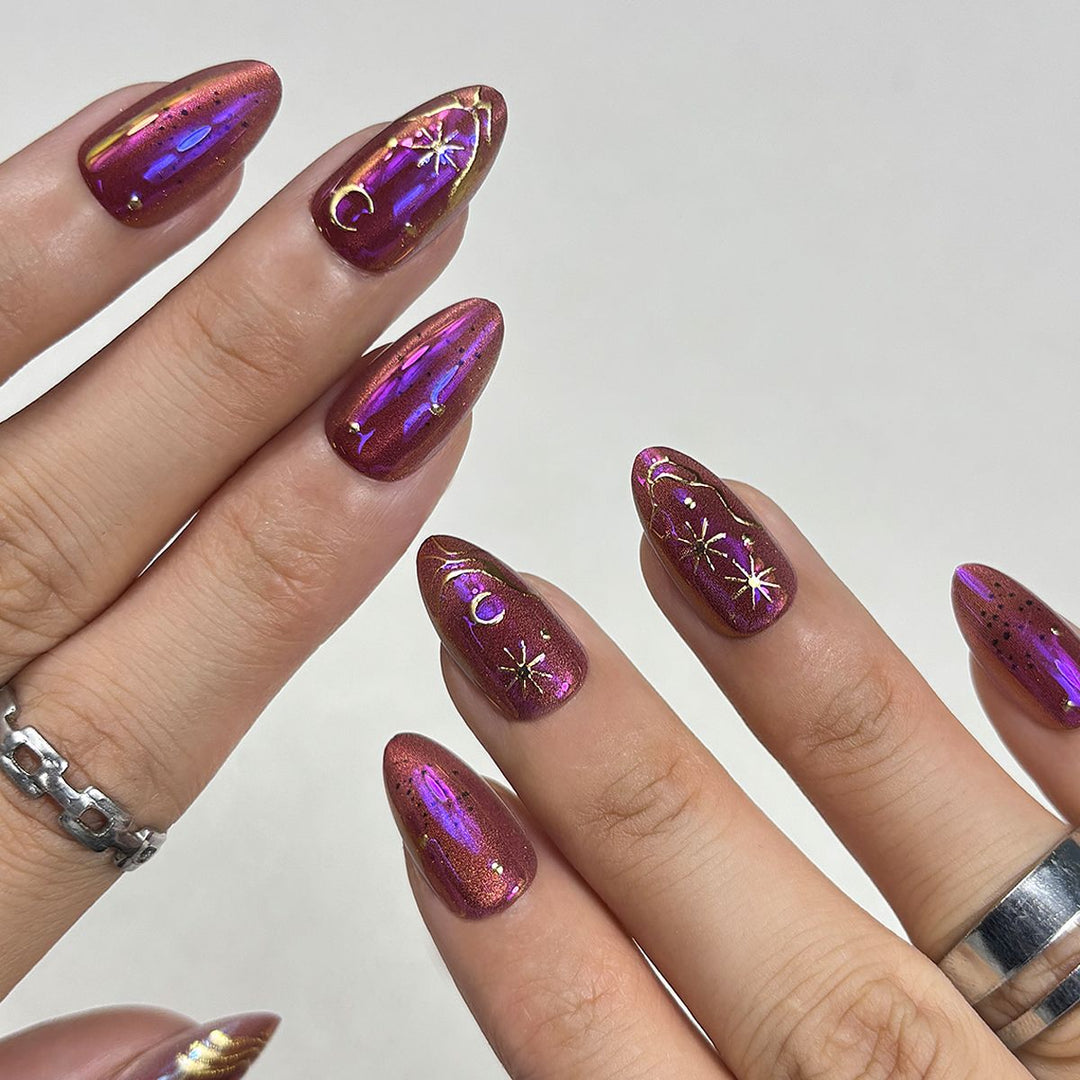 Celestial Themed Press-On Nail Set Stornfield