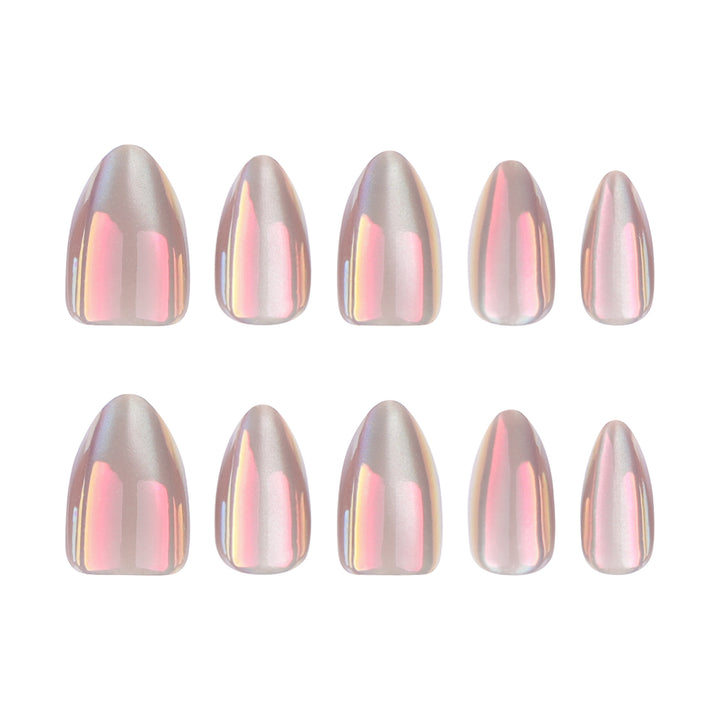 Elegant Artistic Stiletto Nails with Shimmering Gradient Stornfield