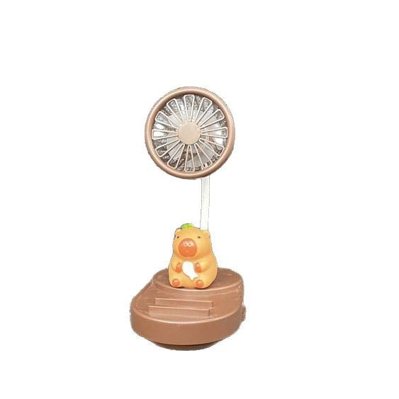 Unisex Portable Hand Fan in Nostalgic Capybara Design Stornfield