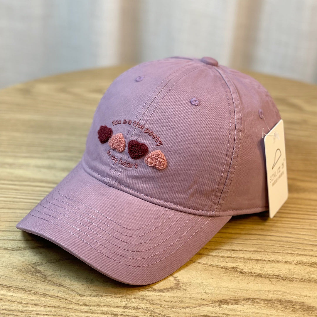 Women's Embroidered Heart Motif Baseball Cap Stornfield