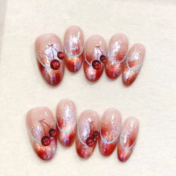 Cherry Blossom Press-On Nail Art Set