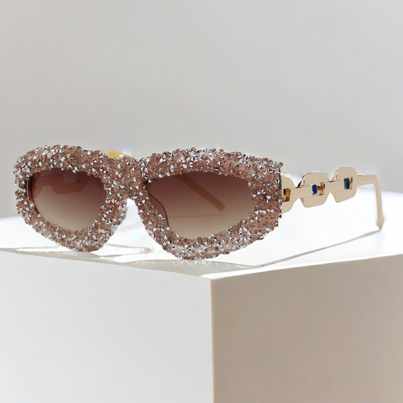 Ladies glamorous sunglasses with embellished frame Stornfield